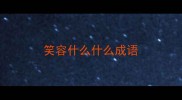 笑容什么什么成语