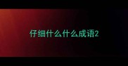 仔细什么什么成语