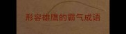 形容雄鹰的霸气成语