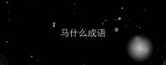 马什么成语