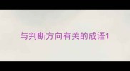 与判断方向有关的成语