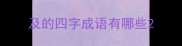 及的四字成语有哪些