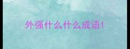 外强什么什么成语