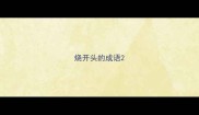 烧开头的成语