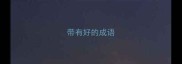 带有好的成语