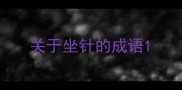 关于坐针的成语