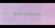 带婷字的优美成语