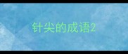 针尖的成语