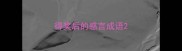 得奖后的感言成语