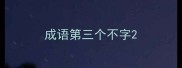 成语第三个不字