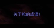 关于枪的成语
