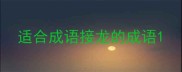 适合成语接龙的成语