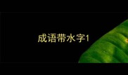 成语带水字