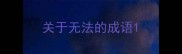 关于无法的成语