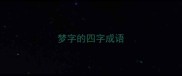 梦字的四字成语