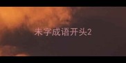 未字成语开头