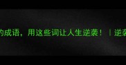 20个梦想的成语用这些词让人生逆袭逆袭人生必备