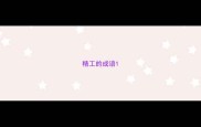 精工的成语