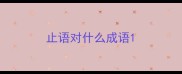 止语对什么成语