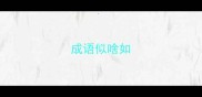 成语似啥如