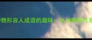 盘点30个常见动物形容人成语的趣味从动物特性看中国文化智慧