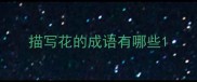 描写花的成语有哪些