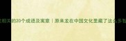 与龙相关的20个成语及寓意原来龙在中国文化里藏了这么多智慧