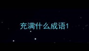 充满什么成语
