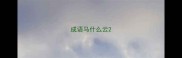 成语马什么云