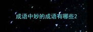 成语中妙的成语有哪些