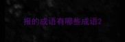 报的成语有哪些成语