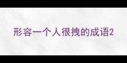 形容一个人很拽的成语