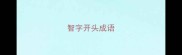 智字开头成语