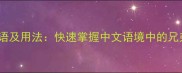 100个兄长相关成语及用法快速掌握中文语境中的兄弟情谊与伦理智慧
