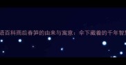 成语百科雨后春笋的由来与寓意伞下藏着的千年智慧