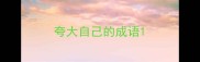夸大自己的成语