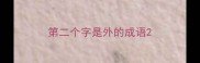 第二个字是外的成语
