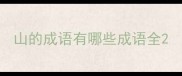 山的成语有哪些成语全