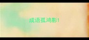 成语孤鸿影