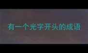 有一个光字开头的成语