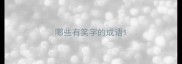 哪些有笑字的成语