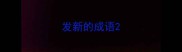 发新的成语