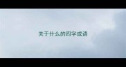 关于什么的四字成语