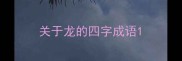 关于龙的四字成语
