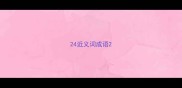 24近义词成语