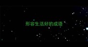 形容生活好的成语