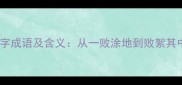 10个必知的败字成语及含义从一败涂地到败絮其中的智慧传承