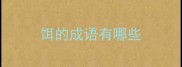 饵的成语有哪些