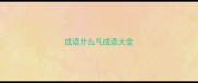 成语什么气成语大全