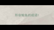 形容鲸鱼的成语